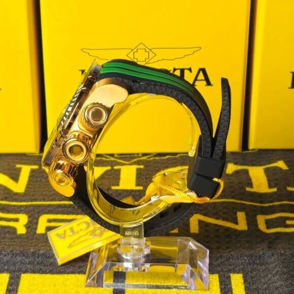 Invicta Pro Diver 48991 Gold Green Chronograph 52mm Men’s Watch - Picture 6 of 7